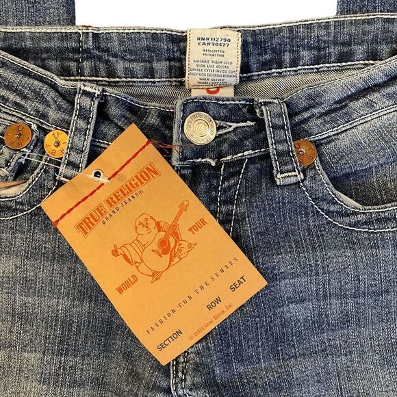 NWT True Religion Joey Super T Jeans Size 27 - Picture 9 of 12